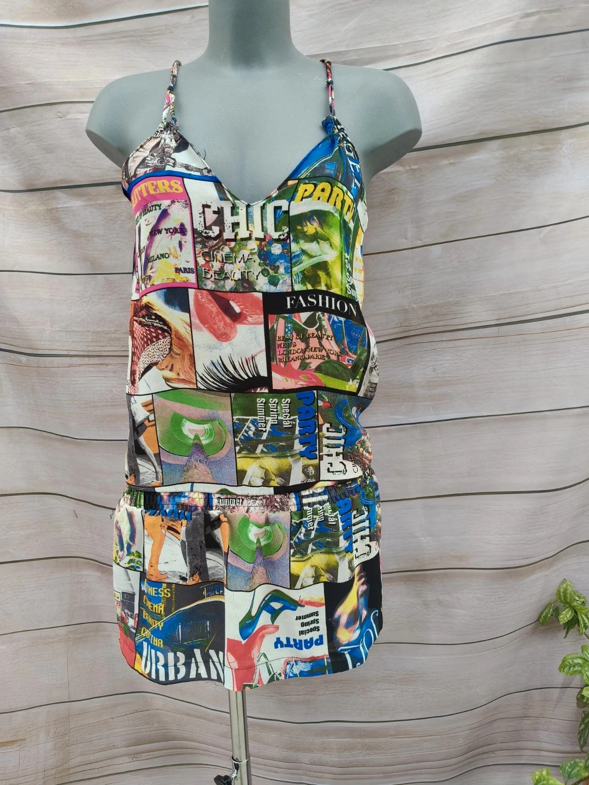 Vestido Curto / Top 2 em 1 - Estampado Pop Art / Revista ♥ – photo 6